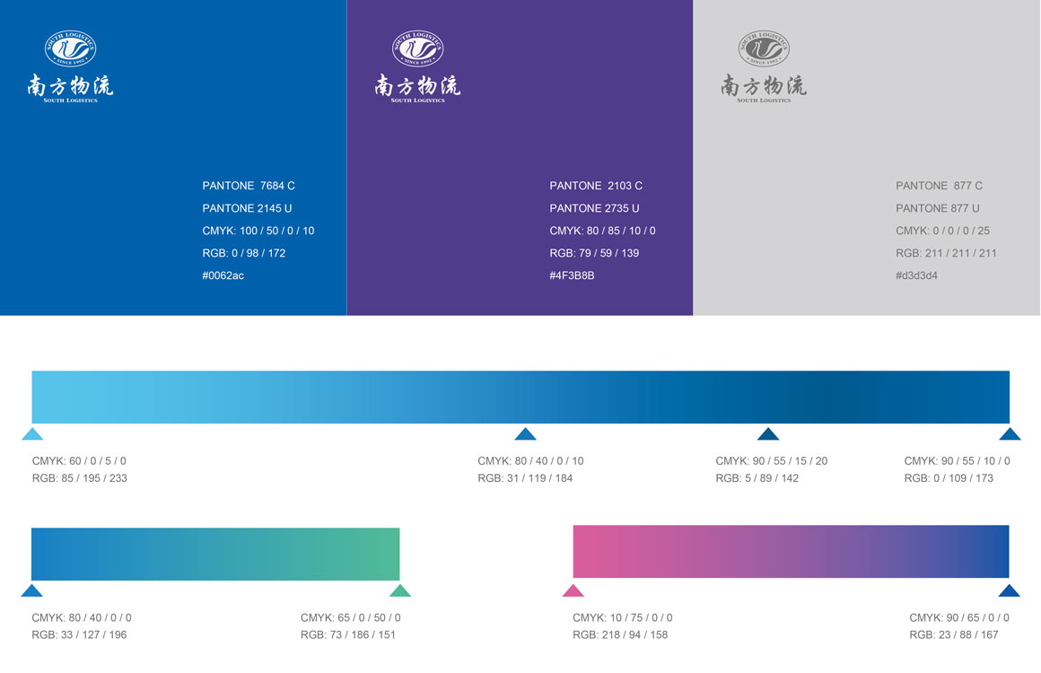 南方物流集團物流運輸行業(yè)vi設(shè)計案例