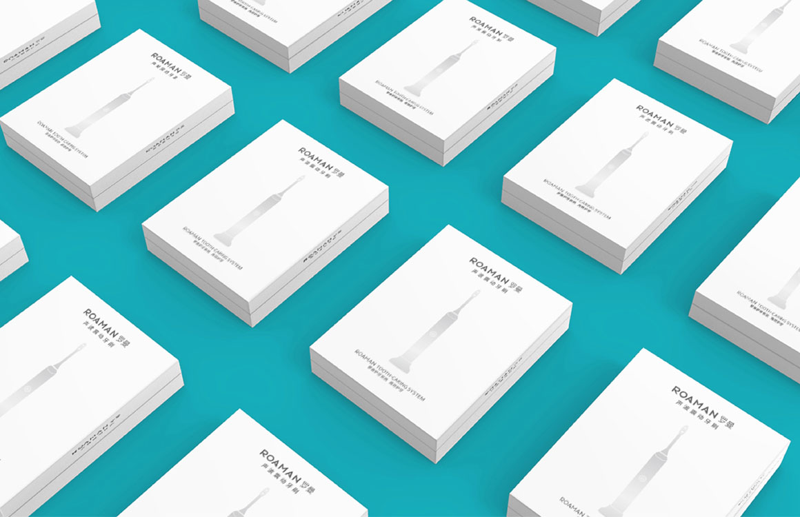 羅曼口腔護理電動牙刷vi設計案例